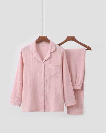 The Long Sleeve - 100% Muslin Cotton Pajama