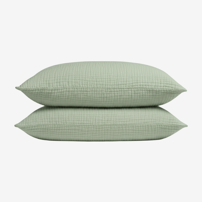 Muslin Cotton Pillowcase Set (2 Pcs)