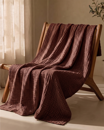 The Monogrammed Blanket - 100% Muslin Cotton