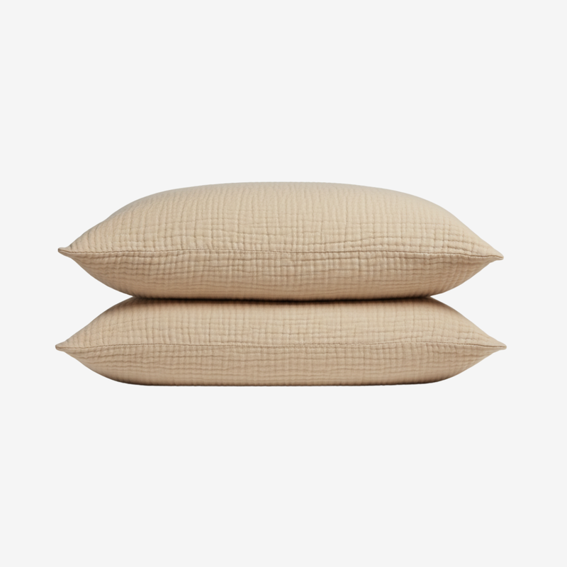Muslin Cotton Pillowcase Set (2 Pcs)