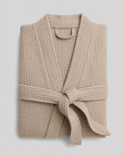 The Four-Seasons Bathrobe - 100% Muslin Cotton
