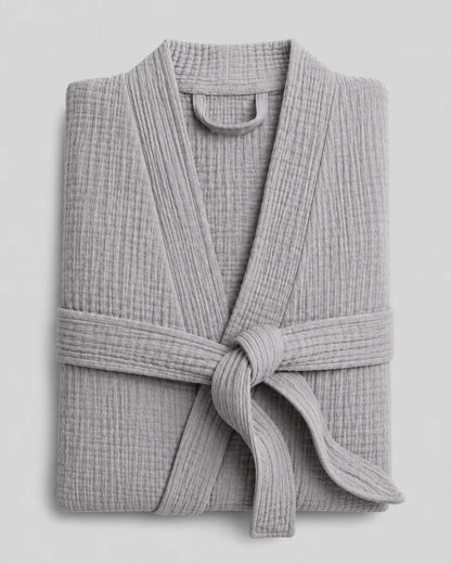The Four-Seasons Bathrobe - 100% Muslin Cotton