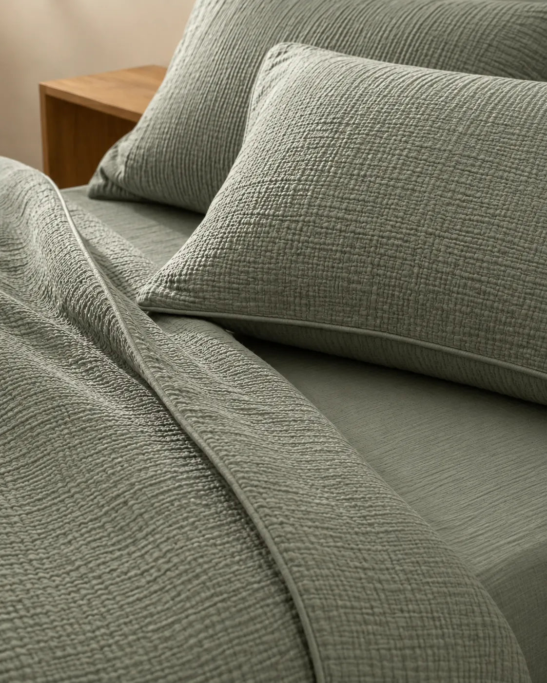 Muslin Cotton Bed Set - 100% Pure Muslin Cotton (2-Pc)
