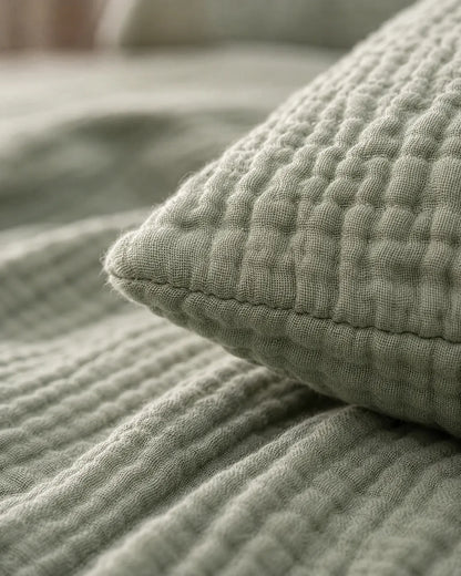 Muslin Cotton Bed Set - 100% Pure Muslin Cotton (2-Pc)