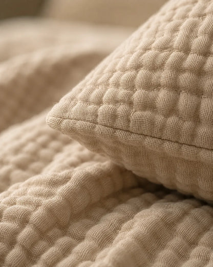 Muslin Cotton Bed Set - 100% Pure Muslin Cotton (4-Pc)