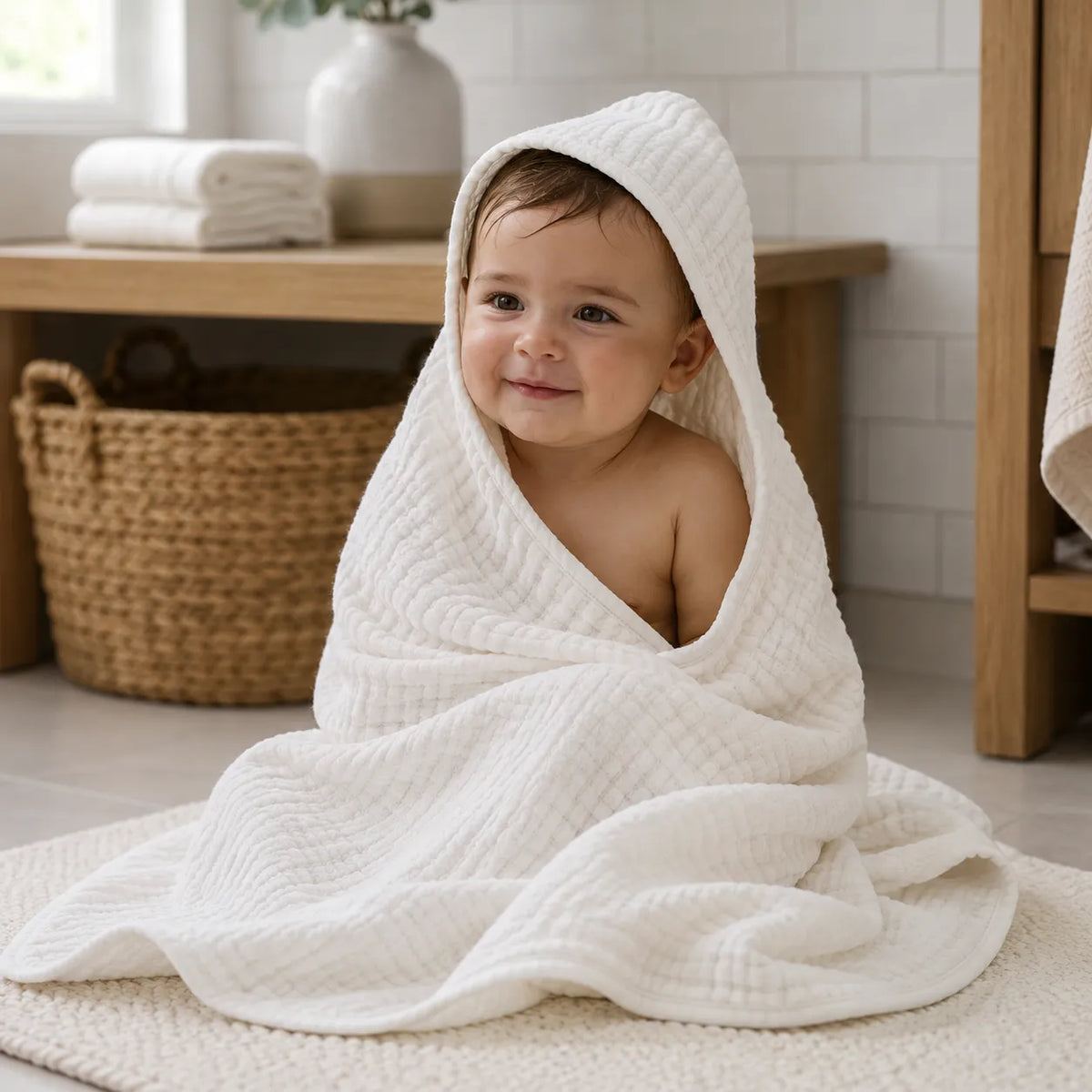 Muslin Hooded Towel