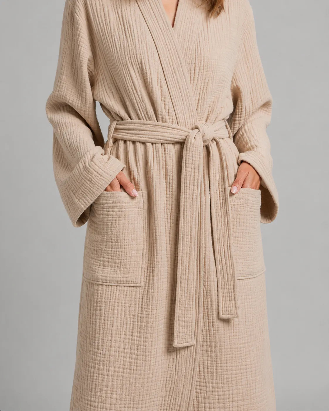 The All-Season Bathrobe - 100% Muslin Cotton
