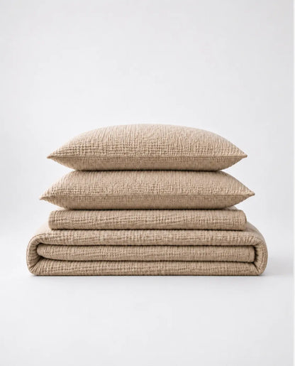 Muslin Cotton Bed Set - 100% Pure Muslin Cotton (4-Pc)