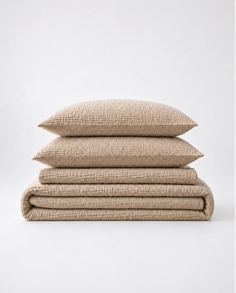 Muslin Cotton Bed Set - 100% Pure Muslin Cotton (4-Pc)