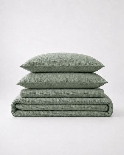 Muslin Cotton Bed Set - 100% Pure Muslin Cotton (4-Pc)