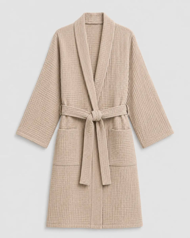 The All-Season Bathrobe - 100% Muslin Cotton
