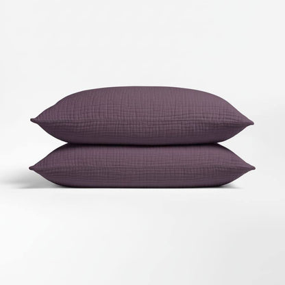 Muslin Cotton Pillowcase Set (2 Pcs)